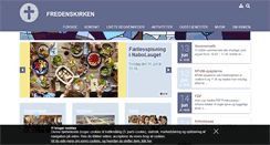 Desktop Screenshot of fredenskirken.dk