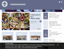 Tablet Screenshot of fredenskirken.dk